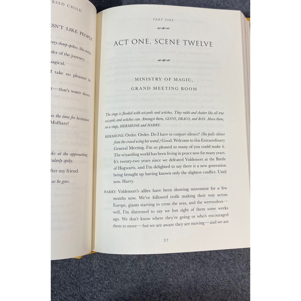 Harry Potter and the‎ Cursed Child Book Hardcover 1st Edition No Dust Jacket EUC - Picture 5 of 7